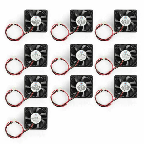 10PCS DC Brushless Cooling PC Computer Fan 12V 5015B 50*50*15mm 0.14A 2 Pin Wire