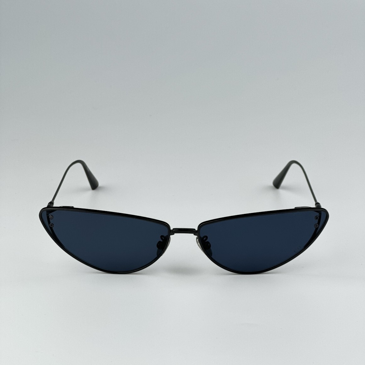 Dior Men Sunglasses Shiny Gunmetal Blue Cat Eye MISSDIOR B1U  display picture 1