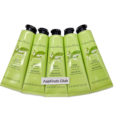 Crabtree & Evelyn Lily Hand Therapy Cream Sealed Travel Size 4.5oz (5x0.9oz)