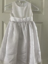 Solid White Wedding Party  Easter Dress Size 4 - Worn Once CHEAP 