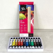 MONT MARTE OIL PAINT Set With 12 Tubes x 12 ml. NEW IN BOX