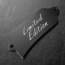 GUITAR TRUSS ROD COVER - Engraved Fit GIBSON - LIMITED EDITION - BLACK SILVER