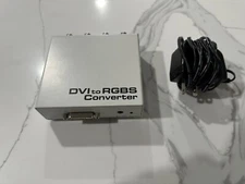Sony UP55HD/CON1 DVI To RGBS Converter Box w Adapter *Tested* Medical Grade
