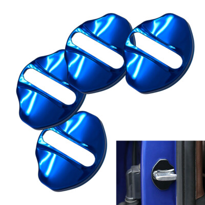 4x Blue Stainless Steel Door Latch Striker Cover Fits C118 X247 H247 V177 W206