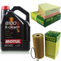 Mann Inspektionspaket 5L Motul 8100 X-Clean+ 5W-30 FüR Seat Ibiza Iii 1.9 Tdi