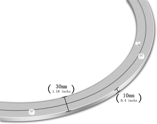 Cuscinetto Alluminio 18 Pollici Lazy Susan Metallo Girevole Giradischi Cuscinetti Girevoli Pl - Foto 3 di 7