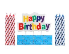 Happy Birthday Candles 7pc Set