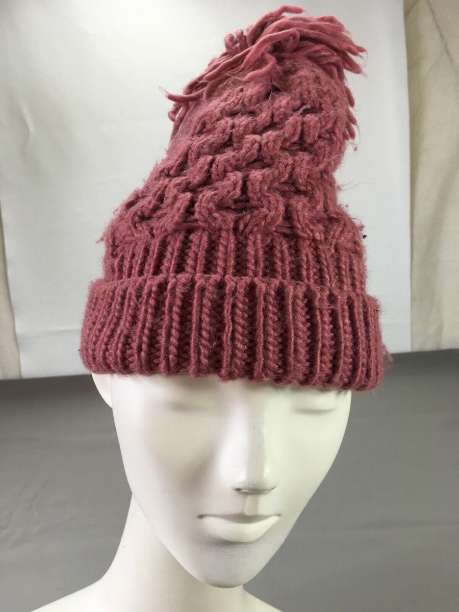 Turtle Fur Hat Beanie Pink Knit Winter Casual Comfort Warm  display picture 1