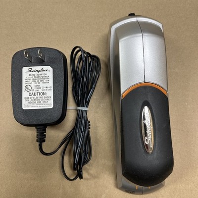 Swingline 48207 Optima Grip Electric Stapler 20 Sheet Capacity Silver Battery+AC