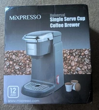 Mixpresso Single Cup Coffee Maker Personal, Single Serve Coffee Brewer /NEW