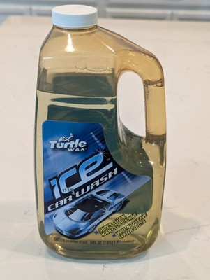 Turtle Wax Ice Car Wash 2 Quarts 64 Oz Jug. Nearly Full