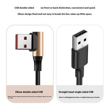 Universal USB To Type C Fast Charging Cord Braided Durability Short Portable