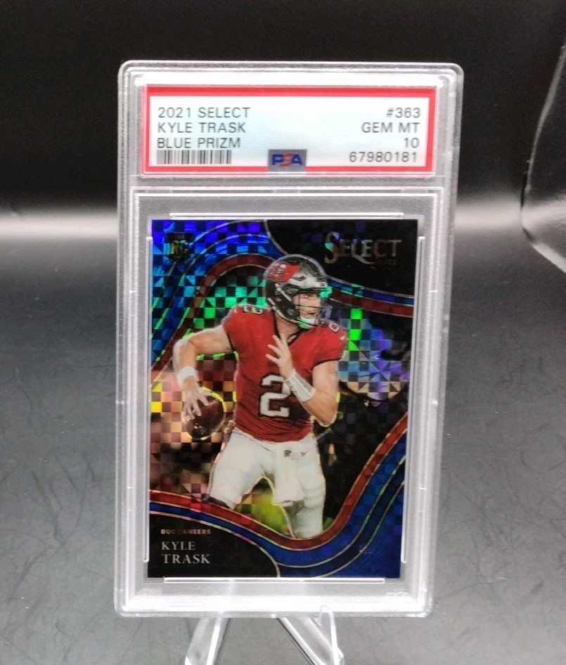 🔥2021 Select Prizm Select - Kyle Trask #363 - Field Level Blue #24/49 PSA 10🔥