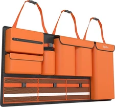 Backseat Hanging Trunk Organizer for SUVs, Cars, Trucks Oxford fabric-Orange 