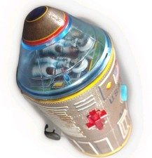 Vintage Masudaya Modern Toys Japan Tin Litho Working NASA Apollo Space Rocket