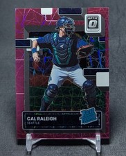 Cal Raleigh Pink Velocity Prizm /249 Rated Rookie RC 2022 Optic Card 39 Mariners