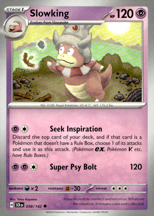 Slowking Uncommon SV07: Stellar Crown 058/142 NM