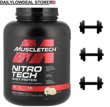 Muscletech Nitro-Tech Whey Protein Vanilla Cream 4 Lbs
