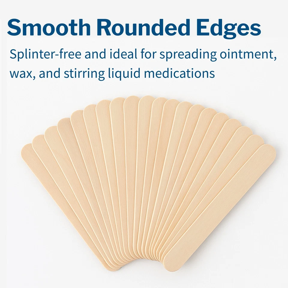 5000 McKesson Non-Sterile Wooden Tongue Depressors Wide 6” Craft Tattoo Sticks - Image 3 of 4