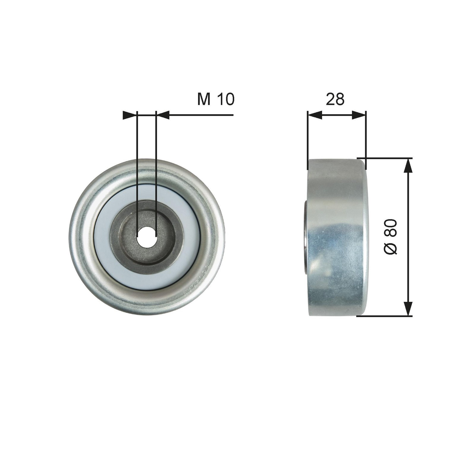 Gates DriveAlign V-Ribbed Belt Idler Pulley - T36778 - Fits Mitsubishi - Image 17