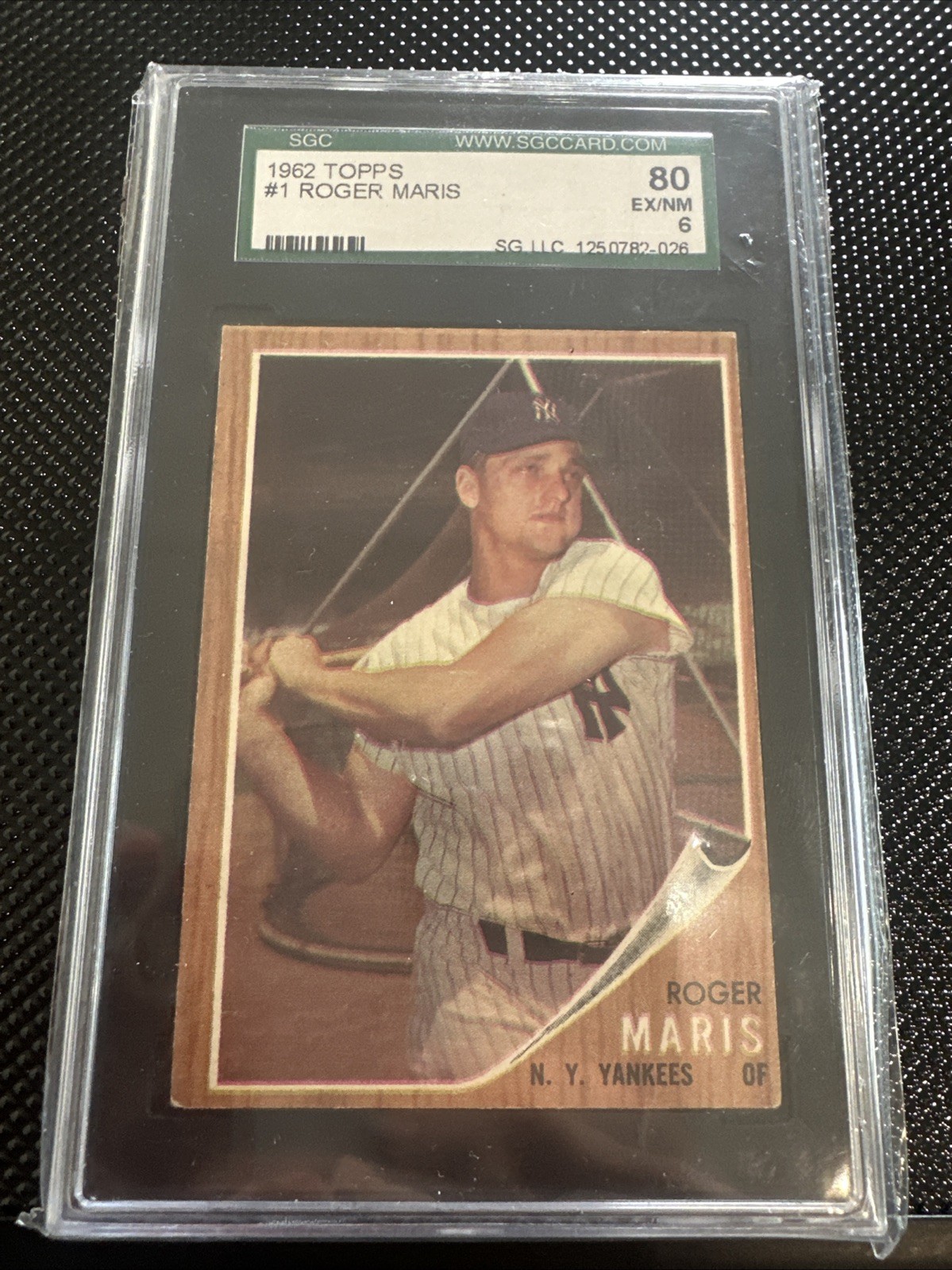 1962 Topps - Roger Maris #1 SGC 6