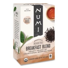 Numi Organic Teas And Teasans, 1.4 Oz, Breakfast Blend, 18/box 10220 NUMI Numi