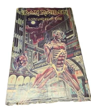 IRON MAIDEN POSTER FUNKY RARE 1986 Somewhere In Time