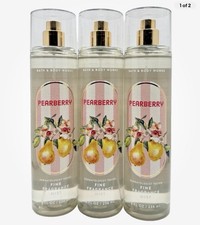 NEW Bath Body Works Lot of 3 Bottles Pearberry Fragrance Mist Spray 8 oz