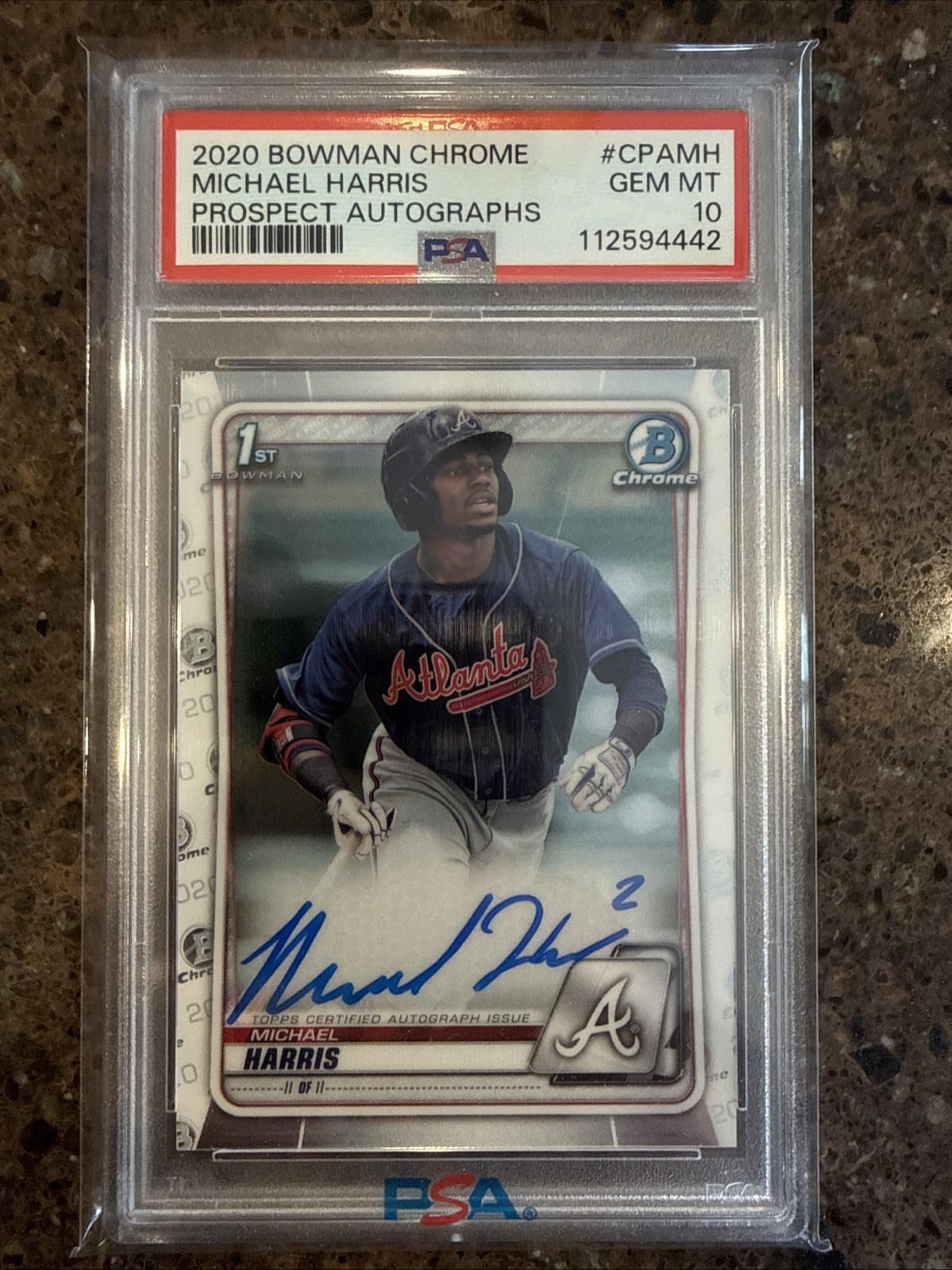 2020 Bowman Chrome Michael Harris AUTO RC GEM MT PSA 10!!!