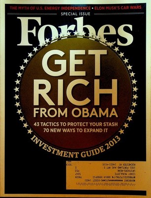 Forbes Magazine 2013 Investment Guide Elon Musk Barack Obama Richard Kinder