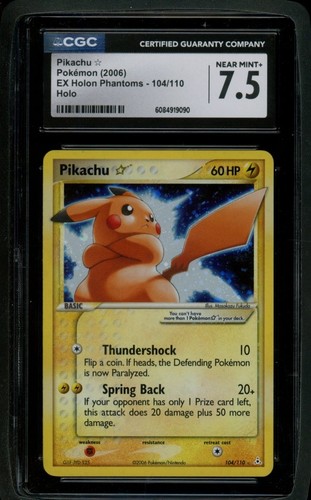Pikachu ★ graded CGC 7.5 for sale on eBay
