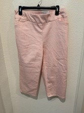 Croft  Barrow Capri Pants Women's Size 10P Regular Peach Capri Mid Rise NEW 