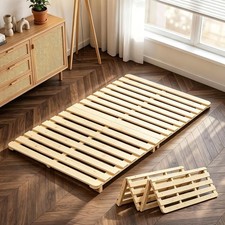 Bed Plate, Guest Tatami Bed Frame,Japanese Tatami Mat, Foldable Wood Slatted