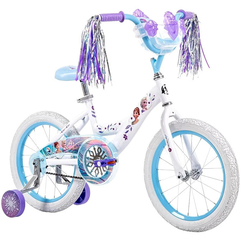 HUFFY FROZEN 16 KIDS' BIKE IN WHITE: PERFECT FOR YOUR LITTLE