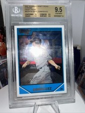 2007 Bowman Chrome Draft Draft Picks #BDPP34 Matt Dominguez BGS 9.5 Marlins 🔥