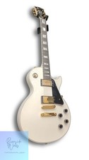 GIBSON Custom Shop Les Paul Custom Alpen White Electric Guitar