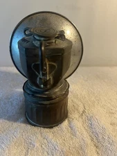 VINTAGE JUSTRITE BRASS CARBIDE MINER'S LAMP LIGHT USA