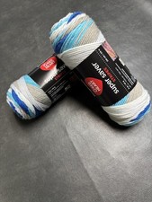 Red Heart Super Saver Calm Stripe 2 Pack 5 oz Acrylic Yarn