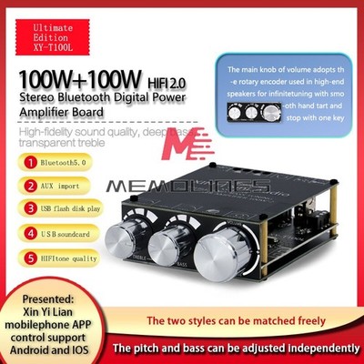 T100L HIFI   5.0 100WX2 Stereo Digital Power Amplifier Board Module #md