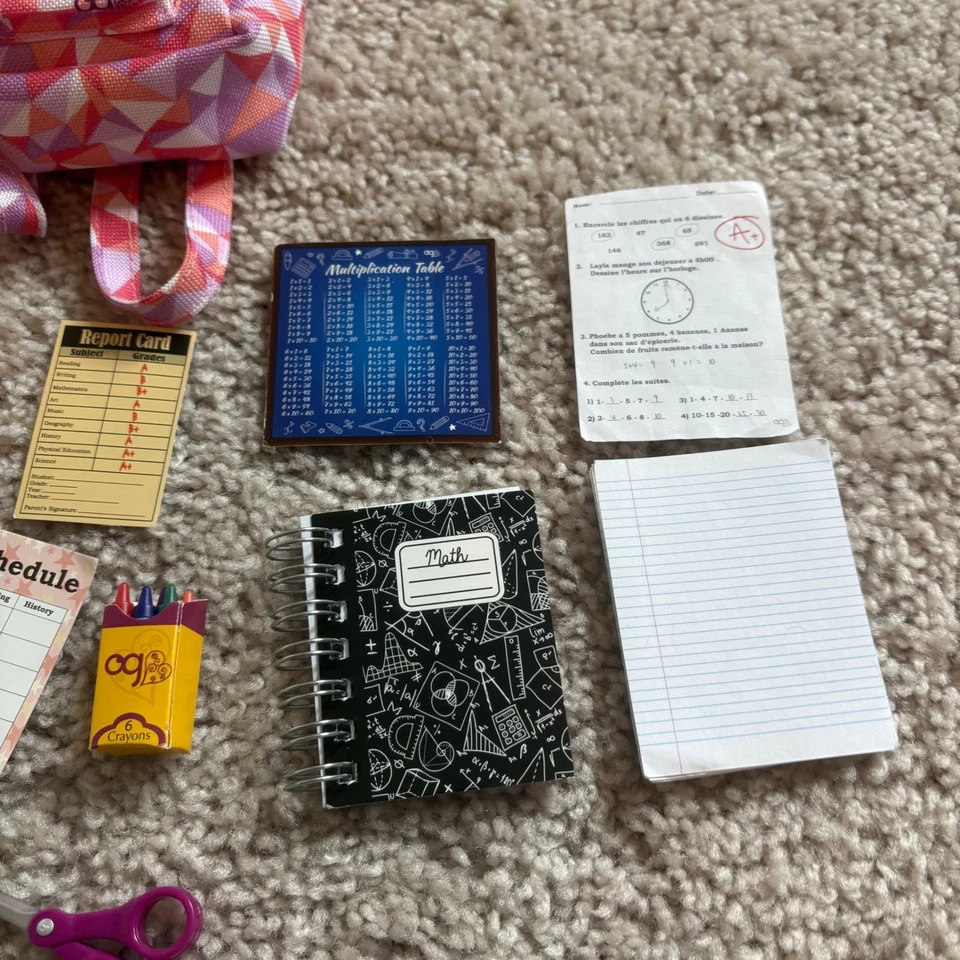 Conjunto Mochila y Accesorios para Muñeca Fuera de la Escuela Nuestra Generación para Muñeca de 18 pulgadas Foto 4 de 4