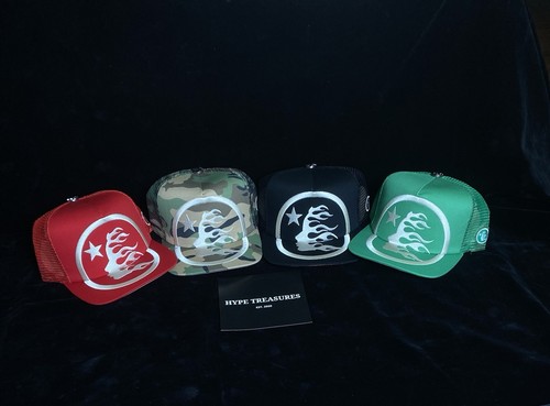 BRAND NEW HELLSTAR TRUCKER HAT CAMO-HYPETREASURES FAST SHIPPING - Afbeelding 6 van 12