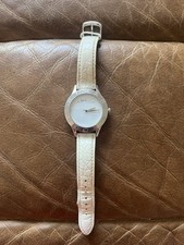 Ladies Marc By Jacobs MBM1200 White Tone Quartz Watch New Battery
