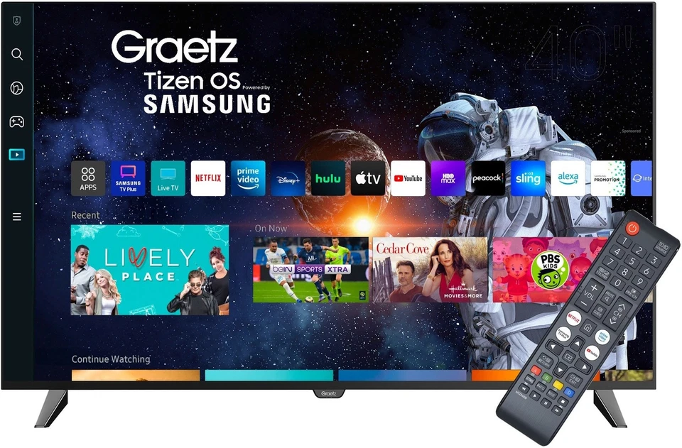 GRAETZ TV 40 POLLICI SMART LED FHD GR40T2940 HDR10 Tizen By SAMSUNG BLUETOOTH5.1