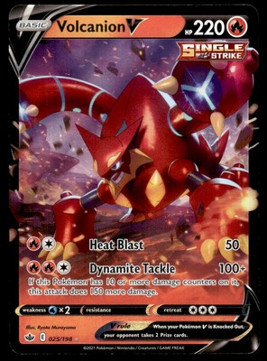 2021 Sword & Shield - Shining Fates Volcanion Basic/Rare #025/198