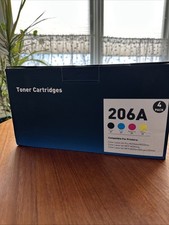 New Unused Unopened HP 206 A, Toner Package Of 4 Black, Cyan, Magenta, Yellow