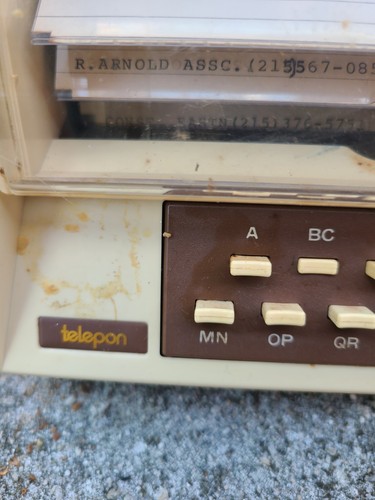 Soportes de calendario vintage y teléfono batería rolodex escritorio minimalista atómico MCM - Imagen 9 de 9