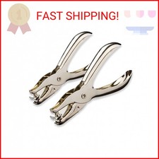 HZMM 1/4 1/8 Inch Single Hole Puncher, 2 Pcs Circle Paper Punches Handheld Hol