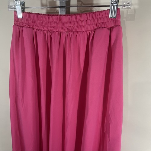 Halara Midi Harem Boho Skirt Pants Bright Pink Pockets! Size SMALL New NWOT - Picture 7 of 11