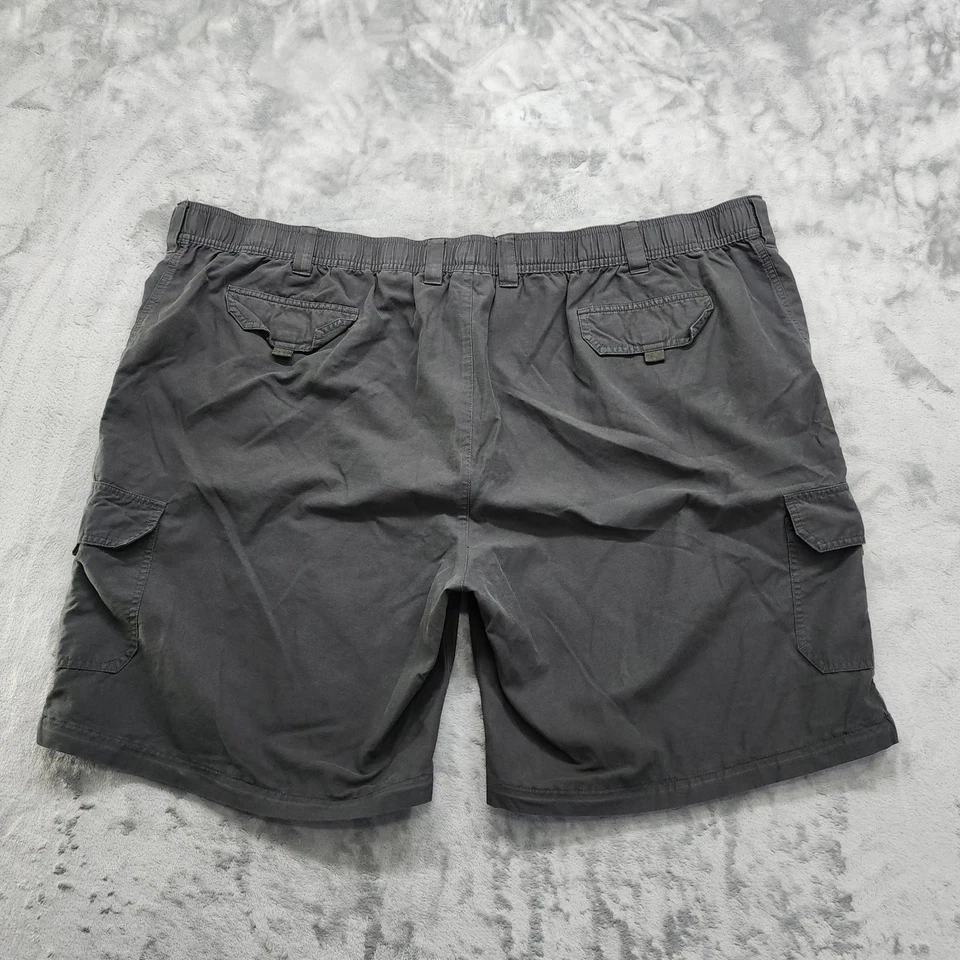 Bermuda Harbor Bay masculina 4XW 30L cinza carga elástica cintura verão ao ar livre - Imagem 3 de 4