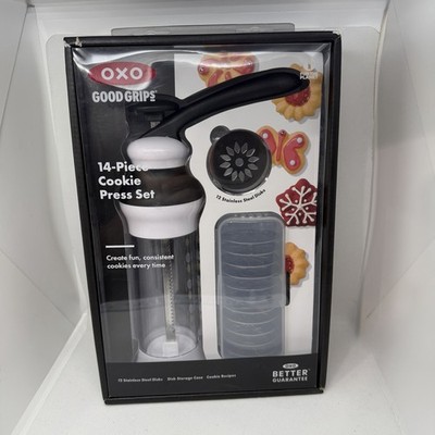 New Sealed OXO Good Grips 14-Piece Cookie Press Set Box Has Some Imperfections